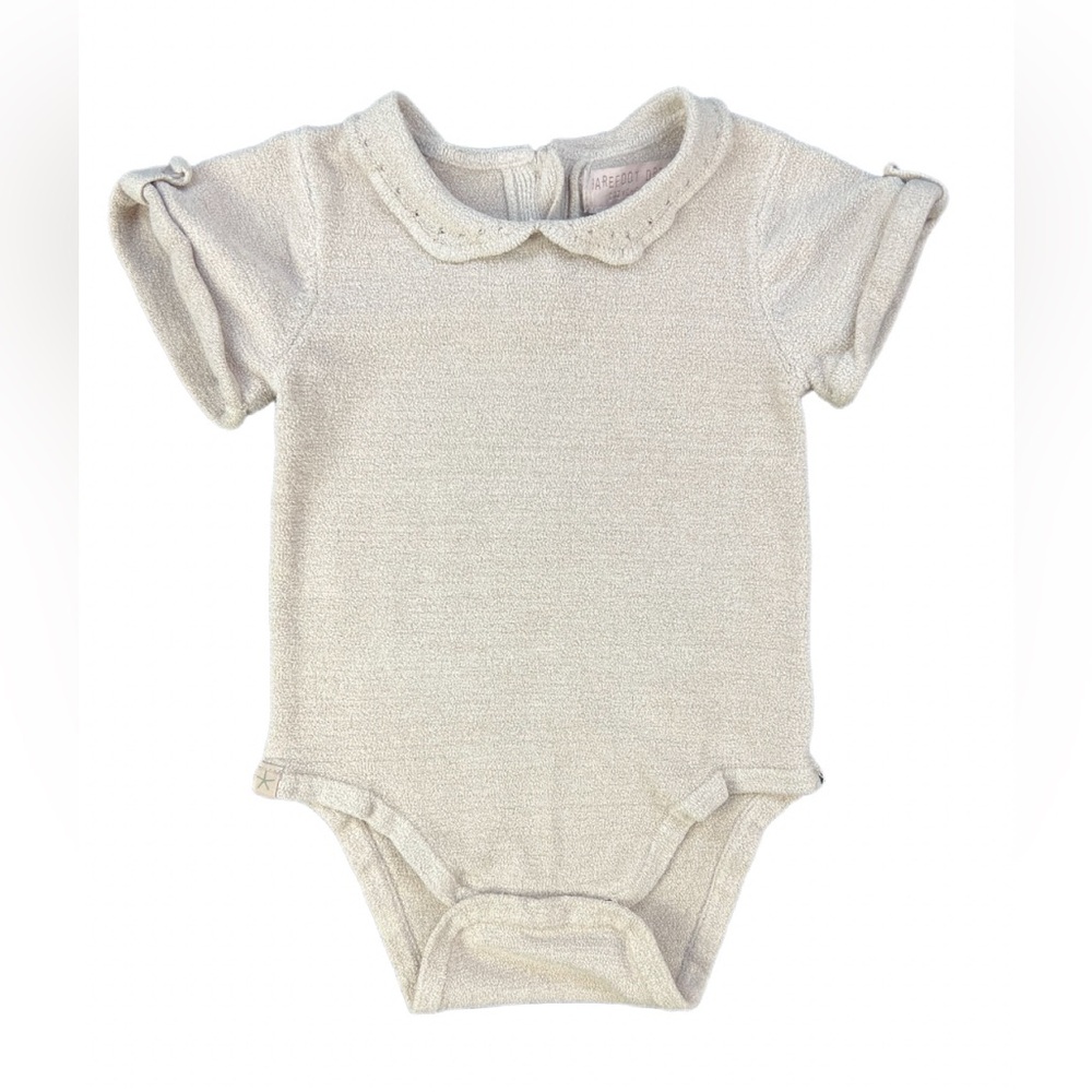 BAREFOOT DREAMS Collared Onesie/Romper - 12-18M